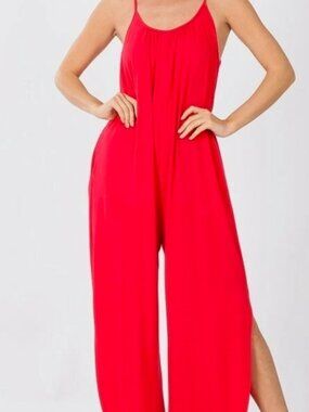 Boho jumpsuit Romper open leg
